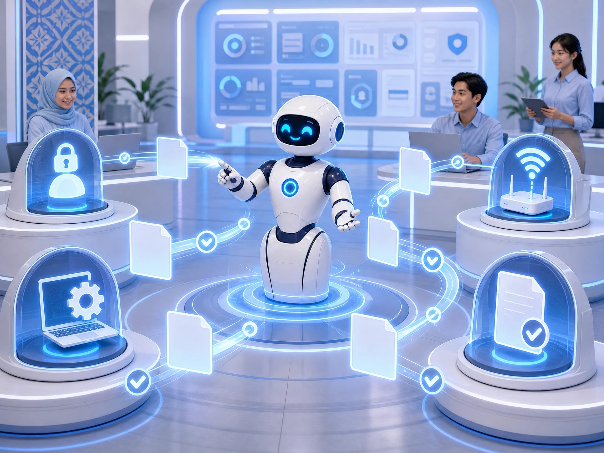 Enterprise IT service governance dashboard managed by AI-powered ITSM Agent