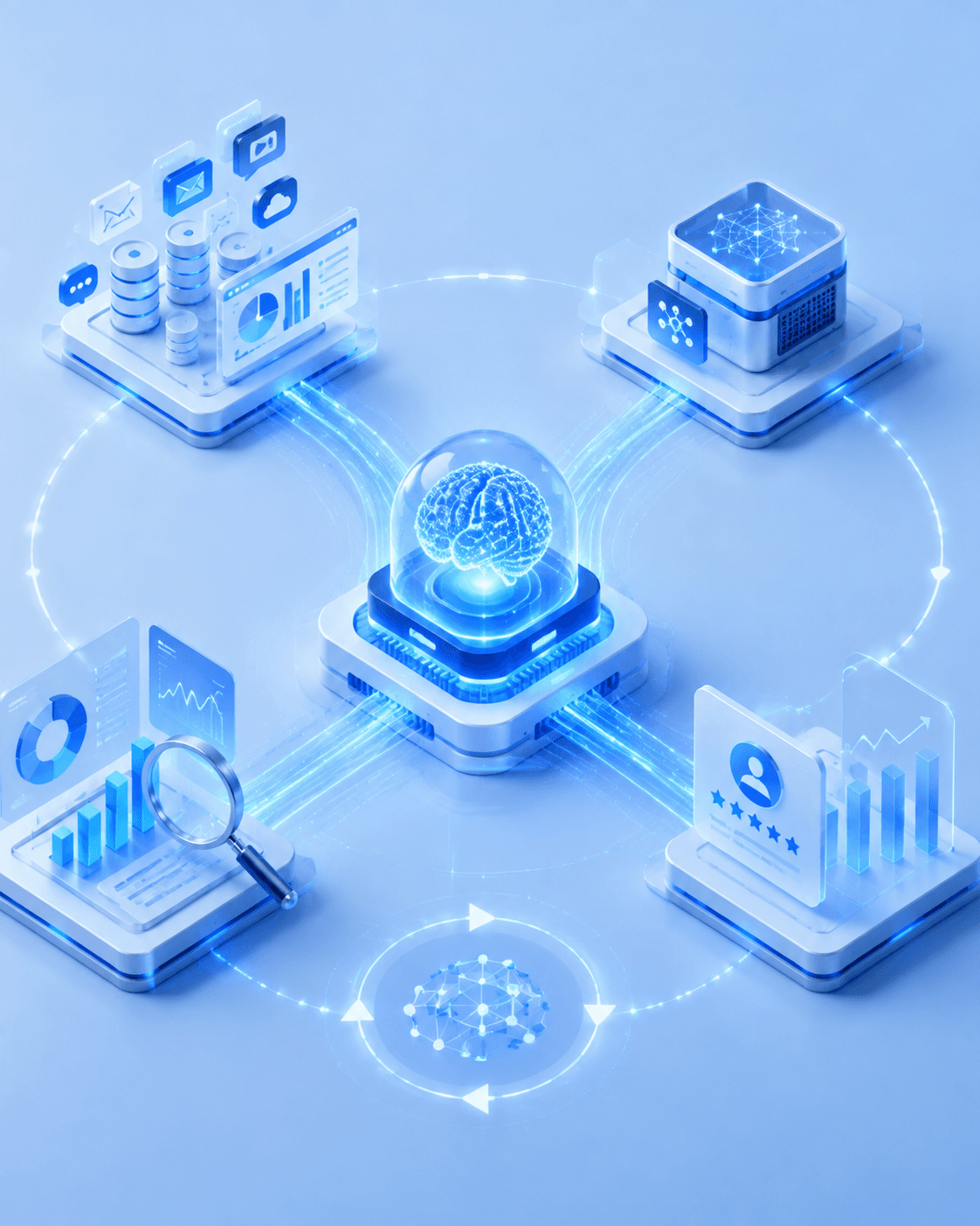 AI large language model inference and big data technology engine
