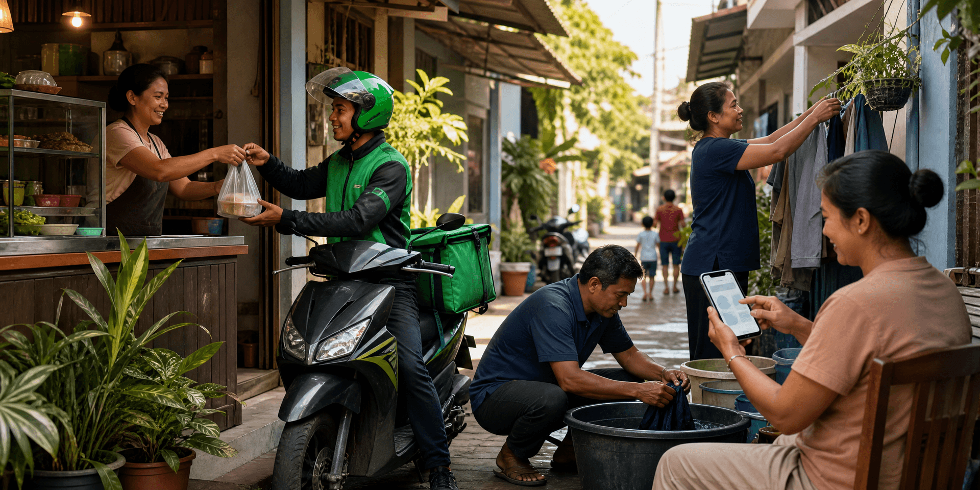 Local lifestyle service businesses receive customer orders through Instagram and Messenger